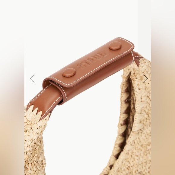 STAUD Small Moon Raffia Bag. Beautiful Bag! Never Worn. Come with dust bag. - Picture 2 of 8